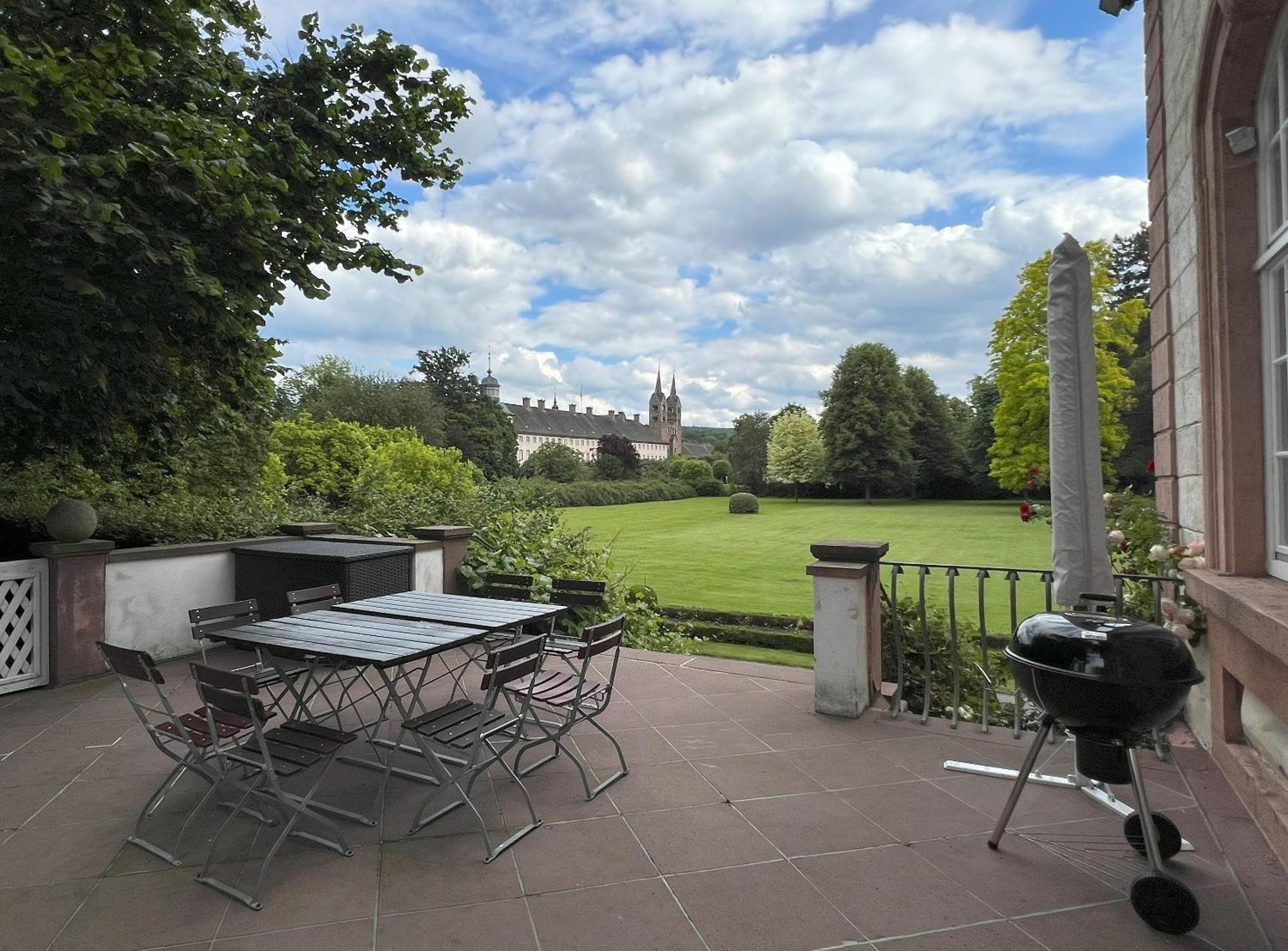 Teehaus Im Schlosspark Weltkulturerbe Corvey Höxter Extérieur photo
